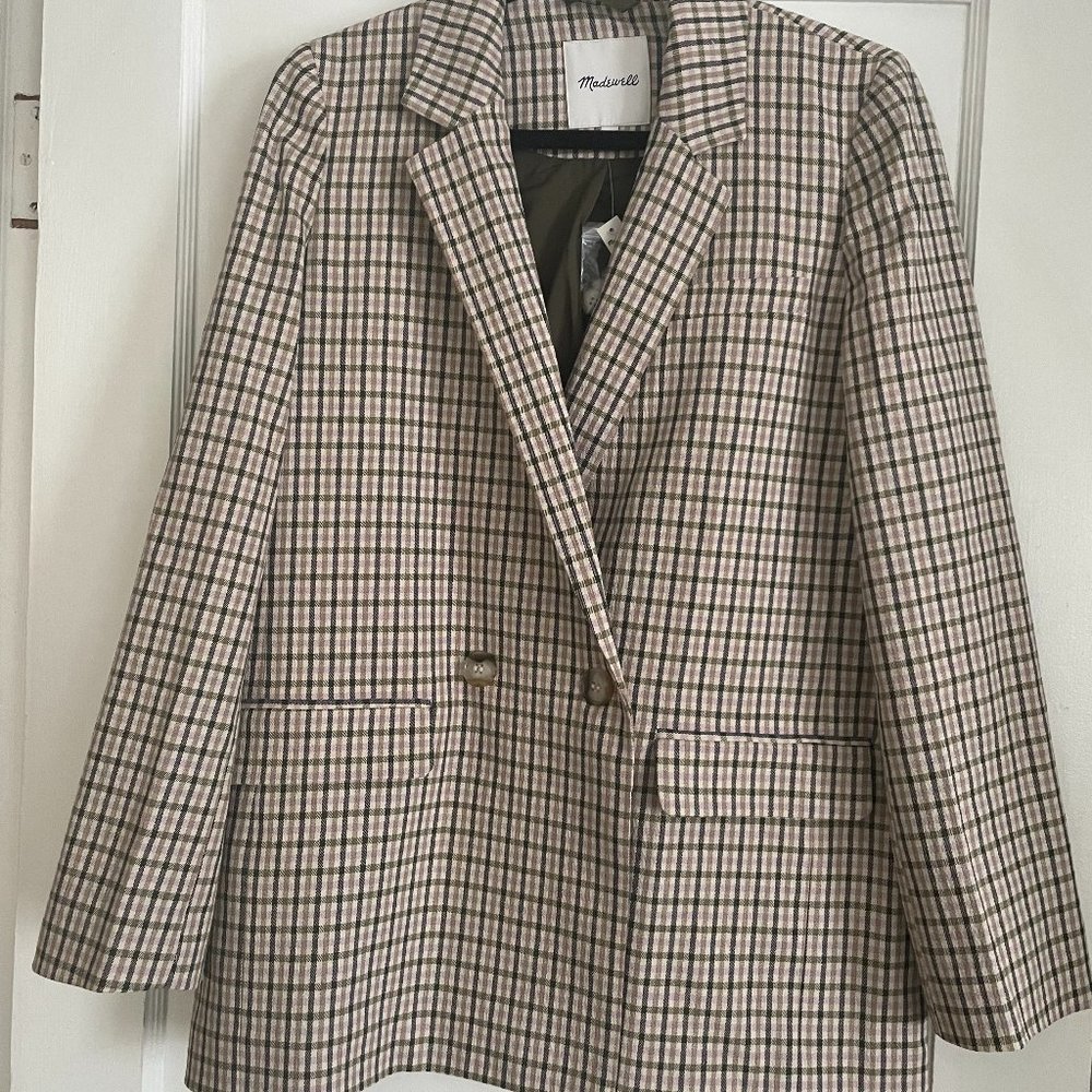 M - Madewell Dorset Blazer in Albermarle Plaid